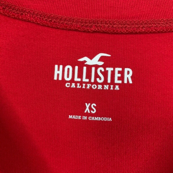 NWT hollister red & white/ black checker shirt - Picture 4 of 7